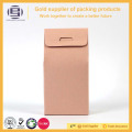 Colored kraft gift paper bags with clear qindow